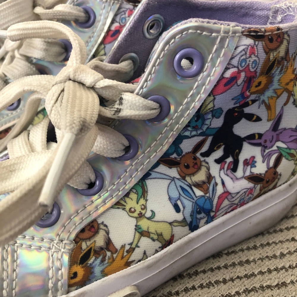 Pokémon kids shoes. Gently worn but definitely need a wipe down.